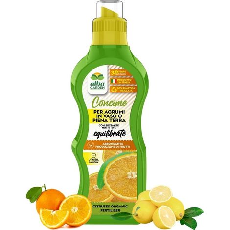 Concime per Agrumi Naturale Biologico, Liquido Concentrato Nutriente Crescita e Sviluppo per Arancio Limone Mandarino x 1 kg (1/5)