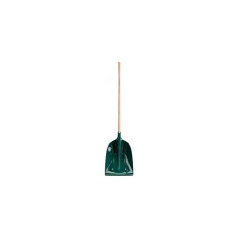 Leborgne – Pelle à neige grand volume polymère – Manche bois certifié PEFC 100% – Léger et résistant – Contenance 6L – H 47,5 cm, Lg 36 cm