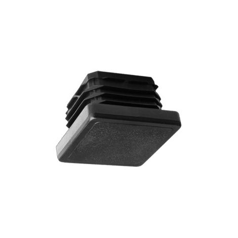 Bolsa 100 tacon cuadrado plastico negro 30x30mm (1/2)