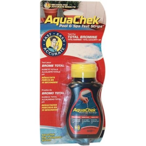 Boîte de 50 bandelettes de test Aquachek rouge 4-en-1