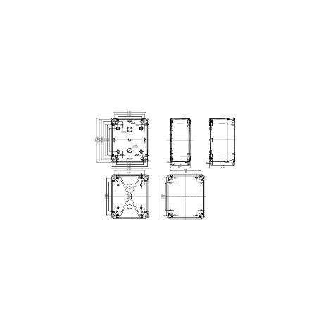 Boite industrielle 192x164x87 ABS - NSYTBS19168 (1/3)