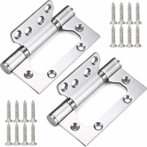 Zweiteilige Türscharniere, Scharniere aus Edelstahl 304, Scharniere für Falttüren, 10-cm-Kugellagerscharniere, Möbelscharniere – Crezuo