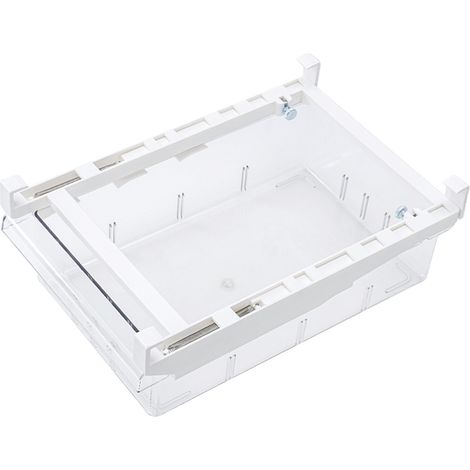[Organisateur de réfrigérateur] - Bac transparent rectangulaire sous étagère pour cuisine - Organiseur alimentaire en plastique alimentaire 120g - Grande capacité, fonctionnel et pratique (1/5)
