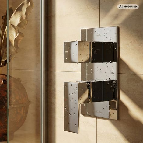 PaulGurkes Robinet de douche encastré 3 voies carré (1/5)