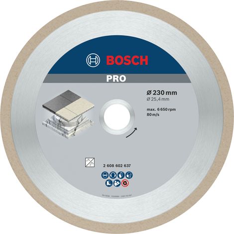 Bosch Diamond cutting discs PRO Ceramic Diamond Disc 230 x 25.4 mm 2608602637