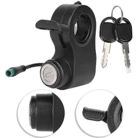 Compatible avec les antivols d'allumage des scooters électriques Kukirin, G2 et Max, antivol de commutateur d'accélérateur intégré à 5 broches. (1/3)