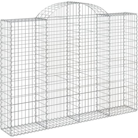 Maison Exclusive - Gabione mit Hochbogen 200x30x140/160 cm Verzin