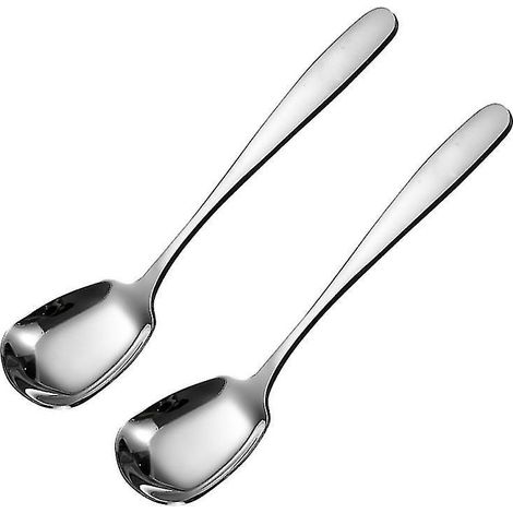 Lot de 2 cuillères à soupe à fond carré