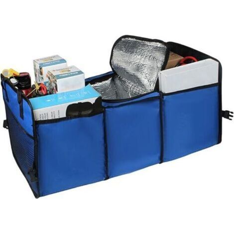 Sacs de coffre de voiture, organisateur de coffre pliable, rangement pour coffre de voiture, boîte de rangement avec compartiments isothermes pour voiture, camion, SUV et plus encore (1/5)