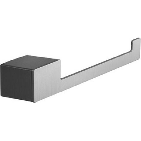 Porta rotolo gancio a destra in acciaio inox finitura satinata NUEVO-S kamalu