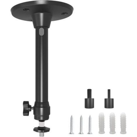 Support de Plafond pour Projecteur, 3KG Support de Charge - 17CM Rotation à 360°- Aluminium Universel Support de Mini Projecteur Mural au Plafond, Noir (1/5)