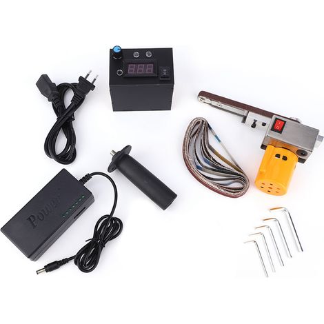 Hand Held Sanding Polishing Machine DIY Mini Electric Belt Sander Angle Grinder 110V220VEU Plug 110V220V (1/5)