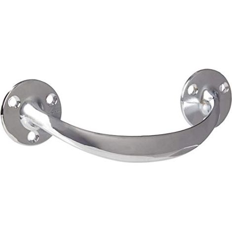 Bulk Hardware BH05753 cabinet armadio maniglia a forma di arco, 150 mm (15,2 cm) – cromo lucido (1/4)
