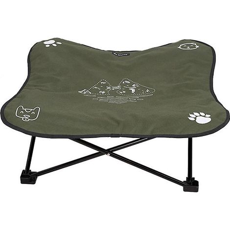 Lit surélevé pour chien et chat ShineTrip, pliable, camping, cot de voyage en alliage d'aluminium avec sac de transport, usage intérieur et extérieur.