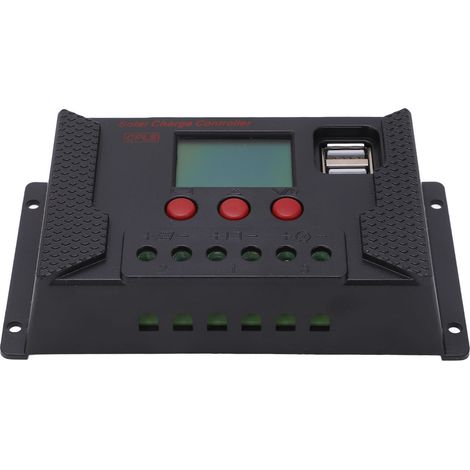 30-A-Solar-Laderegler, LCD-Bildschirm, automatische 12-V-/24-V-Erkennung, Solarmodul, Batterieregler (1/5)