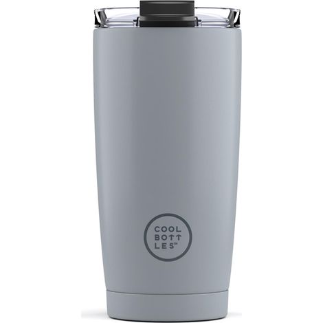 Gobelet Isotherme en Acier Inoxydable 550 ml - Tasse Thermique avec Couvercle Hermétique - Boissons froides 10h et chaudes 5h - Finition Anti-tâches - Pastel Grey (1/5)