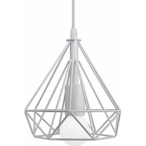Suspension Luminaire Industrielle, Plafonnier Rétro Ø20cm en Fer Blanc avec Câble Réglable et Douille E27, Idéal pour Salle à Manger, Salon, Chambre, Restaurant, Café et Bar BLOW (1/5)