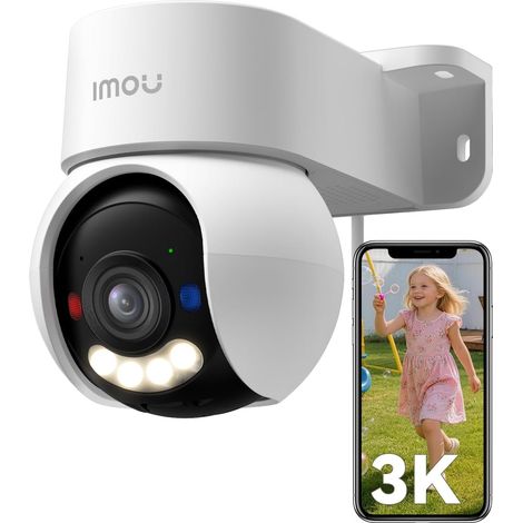 3K(5MP) Caméra Surveillance WiFi Extérieure 360°, Caméra Extérieur (1/5)