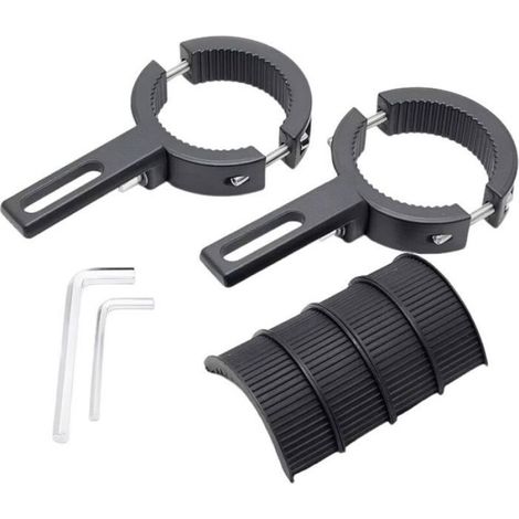 pièces Support Phare Moto, Supports de Fixation de Lampe de Fourche Avant (38 mm à 60 mm), Upport de (1/4)