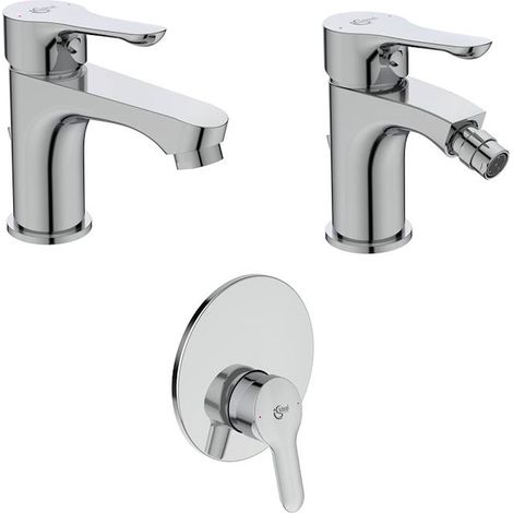 IDEAL STANDARD Kit miscelatore monocomando Alpha lavabo - bidet - doccia codice prod: BC647AA+BC652AA+A7184AA (1/4)