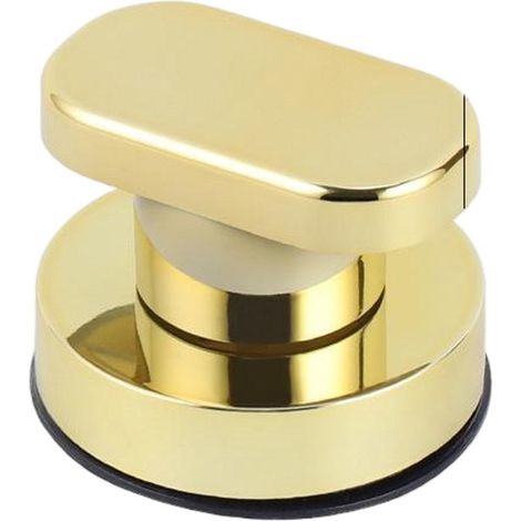 Tiradores medianos para puertas y ventanas de cristal，Puertas correderas de baño，Tiradores sin agujeros，Tiradores de ducha，19,4 x 6,5 cm，Blanco (1/5)