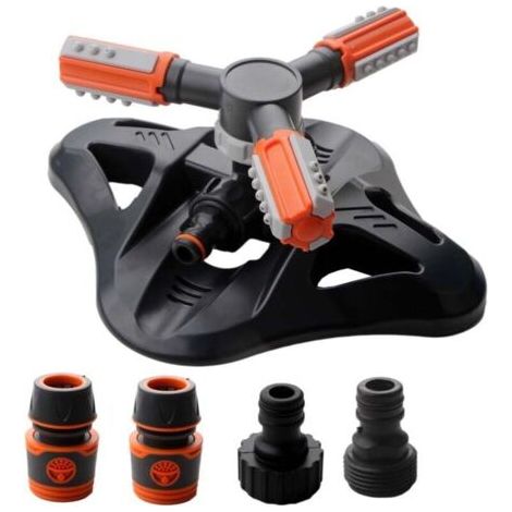 Arroseur de Jardin Arroseur Automatique 360° avec 4 Accessoires Arrosage (1/4)