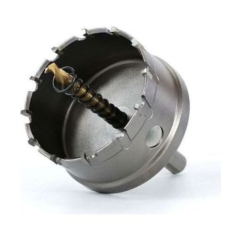 Scie Cloche Bi-métal,80 mm Carbure TCT en Acier Inoxydable de Qualité Industrielle, Scie Trépan Alliage Métallique en Acier à Grande Vitesse pour Métal,Alliage Aluminium,Plastique,Bois,de dyk. (1/4)