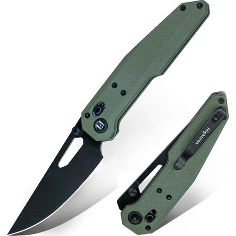 Klappmesser mit 14C28N Stahlklinge, G10 Griff, leicht, EDC Outdoor Messer