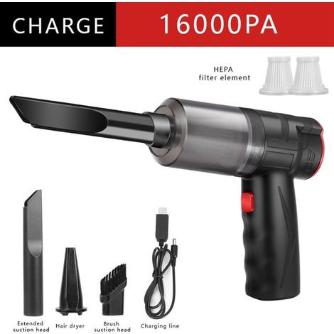 16000Pa 150W Wireless Car Vacuum Cleaner 2 in 1 Blowable Cordless Handheld Auto Vacuum Home Car Dual Use Mini Vacuum Cleaner,as shown (1/5)