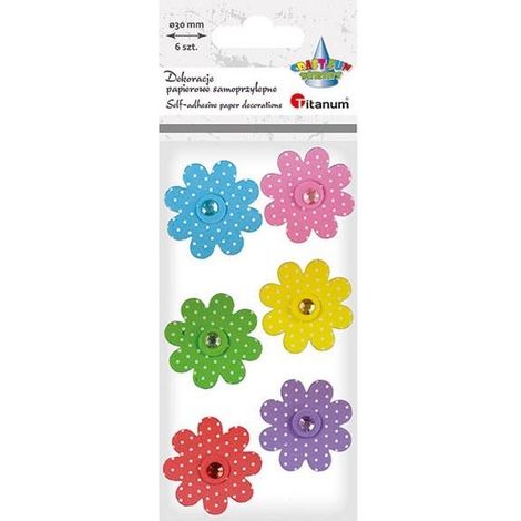 Decorazioni 3D TITANUM: Mix di fiori 7 pezzi - Adesivi murali