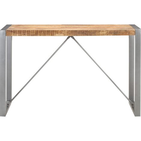 Maison Exclusive - Esstisch 120x60x75 cm Raues Mango-Massivholz