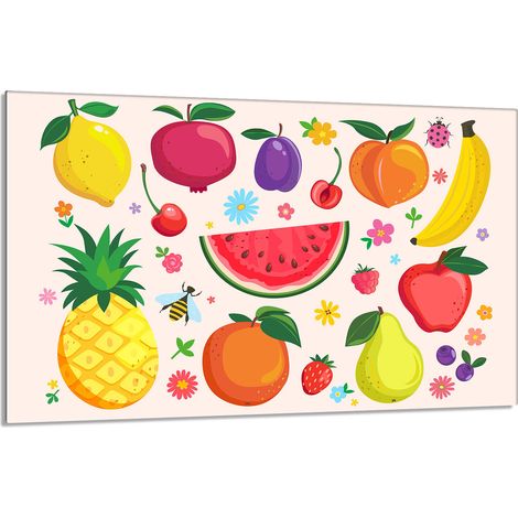 Protector de cristal para estufa 80x52 Fruta (1/5)