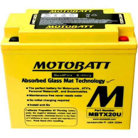 BATTERIA MOTOBATT AGM MBTX20U 12V 21Ah BQ026