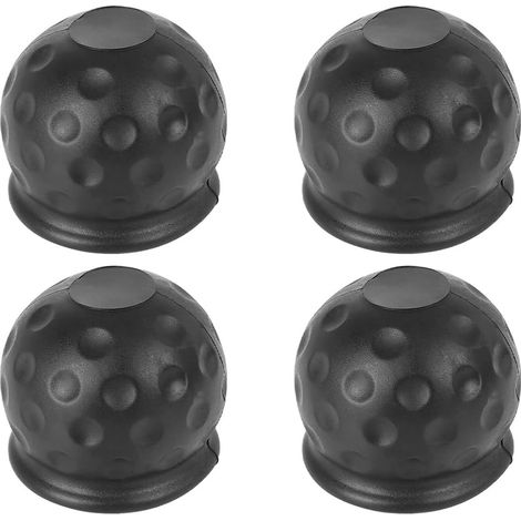 Copertura per gancio di traino in quattro pezzi, copertura protettiva universale in plastica per rimorchi per auto, copertura protettiva per sfera di traino (nera) (1/5)