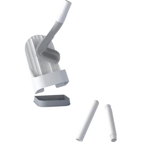 Brush Set with Detachable Long Handle Silicone Cleaning