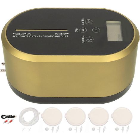 Aquarium Air 10 Niveaux Réglables Pompe à Oxygène Portable à Piles pour Aquarium, Pêche, Bassin de Fruits de Mer (1/5)