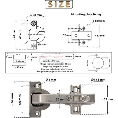 Jeu de 9 Chasses-Goupilles en acier renforcé 1.5mm - 8 mm 1/16\ (1/4)