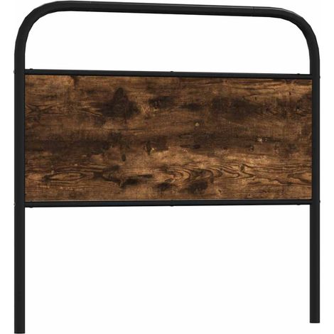 Kopfteil Räuchereiche 107 cm Stahl und Holzwerkstoff vidaXL (1/5)