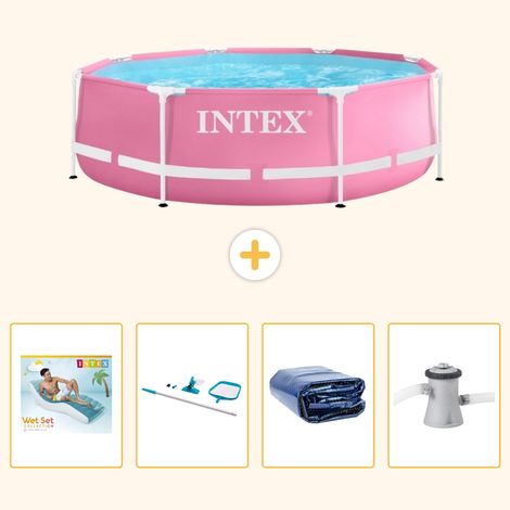 Intex Piscine Tubulaire Ronde - 244x76 cm - 5-pièces  S134 (1/5)