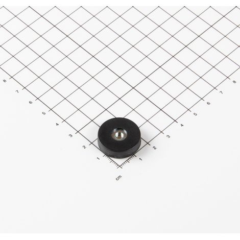 Magna-C Gummiertes Magnetsystem Ø22x6mm aus Neodym ohne Befestigung (1/3)
