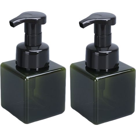 1 distributeur de gel hydroalcoolique, 450 ml, pompe intégrée, flacon rechargeable, pour salle de bain cuisine bureau (1/5)