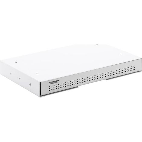Tiroir sous table – Acier – Dimensions 410 x 50,8 x 270 mm – Mécanisme de glissement silencieux – Charge 8 kg max – Speaka Professional