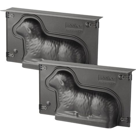Lot de 2 moules à gâteaux 3D en forme d'agneau pascal 900 ml Zenker Special Season