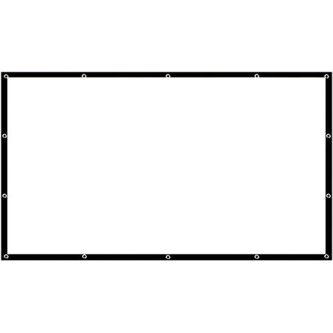 Faltbare und tragbare HD-Projektionsleinwand für Heimkino im Freien und 3D-Filme (72 Zoll, 16:9)