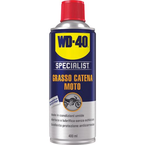 Wd WD40 40 Specialist Moto Spray Grasso Catena Condizioni Umide 400 3 Pezzi