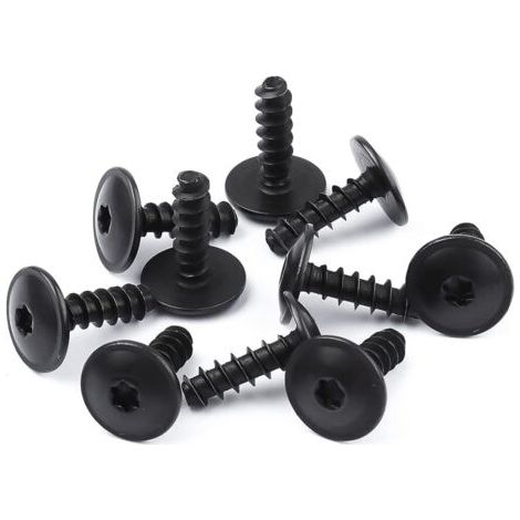 10 Pièces Clips de Fixation pour Voiture, Clips Garde Boue Voiture Clips de Fixation Metal Fixations de Bouclier de Pare-Chocs Clips de Fixation de Vis Compatible avec Volkswagen Audi (1/5)