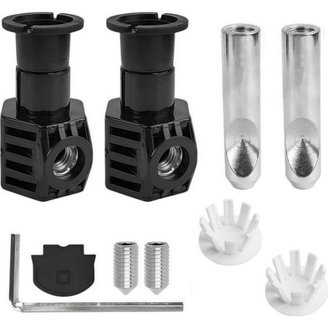 set Toilet Bowl Fixing Kit for Wall-Hung Toilets, Including Fixing Hinges and Oil Lid Screws (1/5)