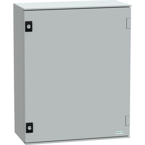 Thalassa PLM - Coffret polyester 530x430x200+chassis metallique - IP66 Ral 7035 - NSYPLM54PG (1/3)