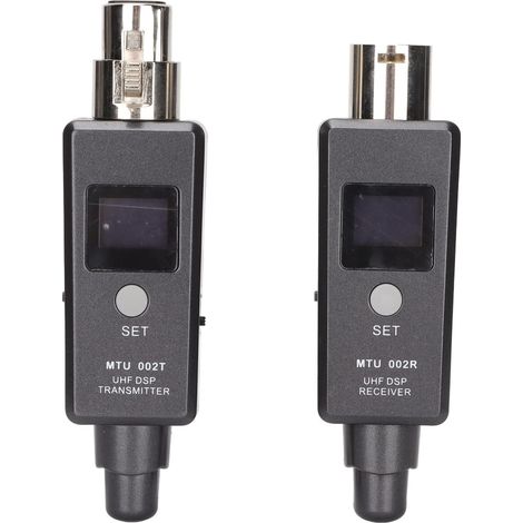 Adaptateur de Microphone sans Fil Microphone sans Fil XLR Émetteur Récepteur sans Fil Système de Microphone XLR Adaptateur Micro sans Fil Émetteur XLR Récepteur pour Mixeur Sonore (1/5)