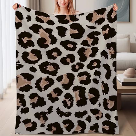 Couverture de lit en polaire, jeté doux et chaud de printemps, légère et luxueuse en microfibre de polyester, décoration intérieure, ajout élégant à la décoration intérieure, excellent cadeau pour tou (1/4)